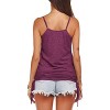 Imily Bela Women Summer Tank Tops Casual Spaghetti Strap Banded Bottom Loose Camisole Side Shirring Lace Up Shirts - 4 of 4