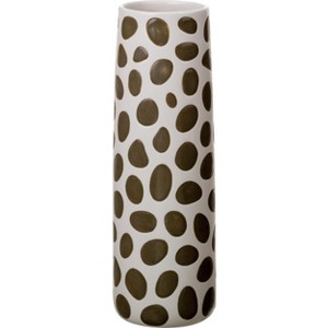Transpac Dolomite 12 in. Multicolor Spring Animal Spot Print Vase - 1 of 2