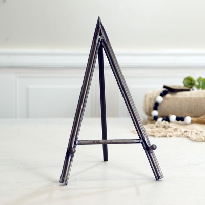 Black Metal Tabletop Tripod Easel with Kickstand