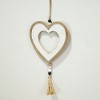 VIP Wood 16 in. Yellow Hanging Heart Ornament Decor - 4 of 4