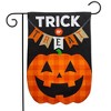Briarwood Lane Trick Or Treat Pumpkin Burlap Halloween Garden Fla - 2 of 4