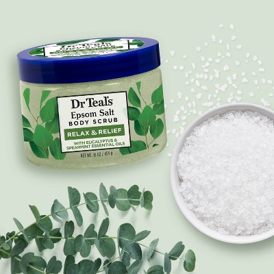 Dr Teal's Exfoliate & Renew Eucalyptus & Spearmint Epsom Salt Body Scrub - 16oz