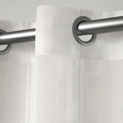 Ivory Sheer Grommet Top Curtain Panels, 50"x96"