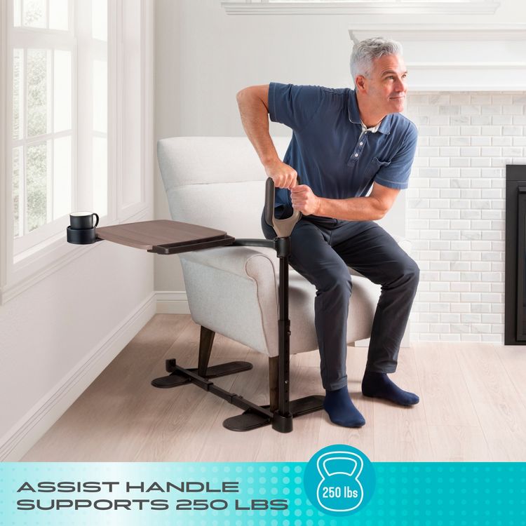 Signature Life Independence Tray Table, Bamboo Swivel TV Tray & Laptop ...