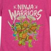 Girls' - Teenage Mutant Ninja Turtles - Leo and Brothers Ninja Warriors Fitted Short Sleeve Graphic T-Shirt - 2 of 4