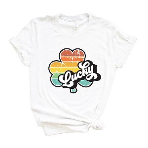 Simply Sage Market Women's Retro Lucky Colorful Short Sleeve Graphic Tee - 1 of 4