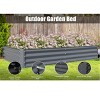 Metal Raised Garden Bed Kit, 8x4x1ft Outdoor Large Planter Raised Beds, Outdoor Garden Beds Raised Garden Boxes For Gardening Vegetables Flowers - 3 of 4