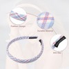 Unique Bargains Women's Anti Slip Fashion Artistic Plaid Headbands 0.67" Wide 2 Pcs - 3 of 4