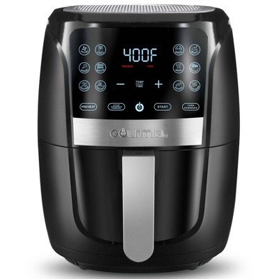 Gourmia 5qt 12-Function Guided Cook Digital Air Fryer - Black