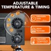 Garvee Electric Pizza Oven, Countertop 12 Inch Pizza Maker with Timer and Adjustable Temperature, Stainless Steel Indoor Pizza Oven with Upper - 4 of 4
