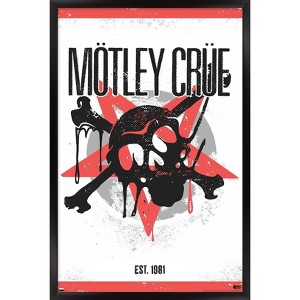 Trends International Motley Crue - Skull Framed Wall Poster Prints - 1 of 4