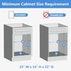 LOVMOR 2 Tier Individual Pull Out Cabinet Organizer, Slide Out Wood Shelves Organizers, Pull Out Drawers Organization and Storage for Kitchen Cabinet - 4 of 4