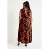 June + Vie by Roaman's Women's Plus Size Empire Waist Midi Dress - 3 of 4