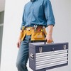 Gulches 21" Portable Metal Tool Box with 1 Top Compartment and 4 Drawers, Auto Locking, Heavy Duty Steel, EVA Padding - 3 of 4