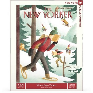 New York Puzzle Company Winter Page-Turners 500 Piece Puzzle - 1 of 4