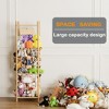 SpaceAid Stuffed Animal Storage Organizer – Wood Toy Zoo Cage, Large Plush Toy Holder for Playroom, 15.8" Wide, Natural - 3 of 4