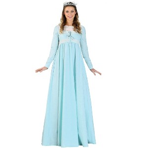 HalloweenCostumes.com Small Women Princess Bride Women's Buttercup Wedding Dress., White/Blue/Gray - 1 of 3
