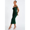 QUIZ Women's Bardot Ruched Midi Dress - 3 of 4