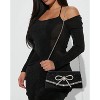 Bow Evening Bag Sparkly Clutch Purses for Women Wedding Glitter Rhinestone Party Prom Purse - 2 of 4