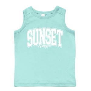 The Juniper Shop Varsity Sunset Chaser Toddler Tank - 5/6T - Seafoam - 1 of 4