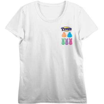 "More Love For My Peeps" Women's White Tee With Short Sleeves And Crew Neck