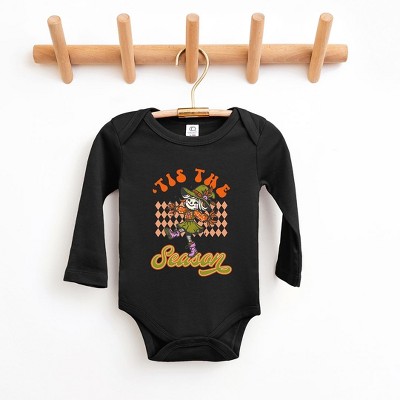 The Juniper Shop Tis The Season Scarecrow Baby Long Sleeve Bodysuit