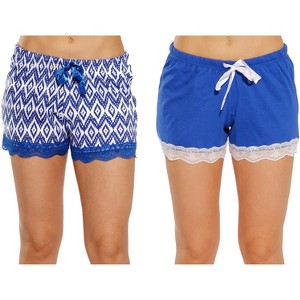 Just Love Women’s Pajama Shorts – Soft Cotton Lounge Sleep Shorts with Drawstring Waist - 1 of 4