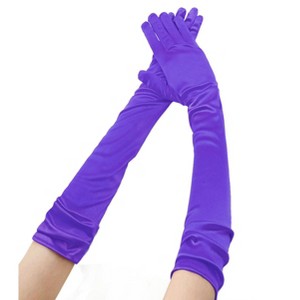 INSPIRE CHIC Women's Full Finger Opera Length Solid Gloves - 1 of 4