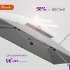 PURPLE LEAF Premium Patio Umbrella Classic SUNBRELLA Cantilever Umbrellas with Base 360 Degree Rotation for Garden Pool - 2 of 4