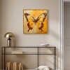 Art Remedy Golden Ochre Butterfly II Elegant Butterfly Wall Art Framed - 2 of 4
