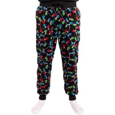 #followMe Men's Microfleece Buffalo Plaid Pajama Pants with Pockets: Comfortable Joggers