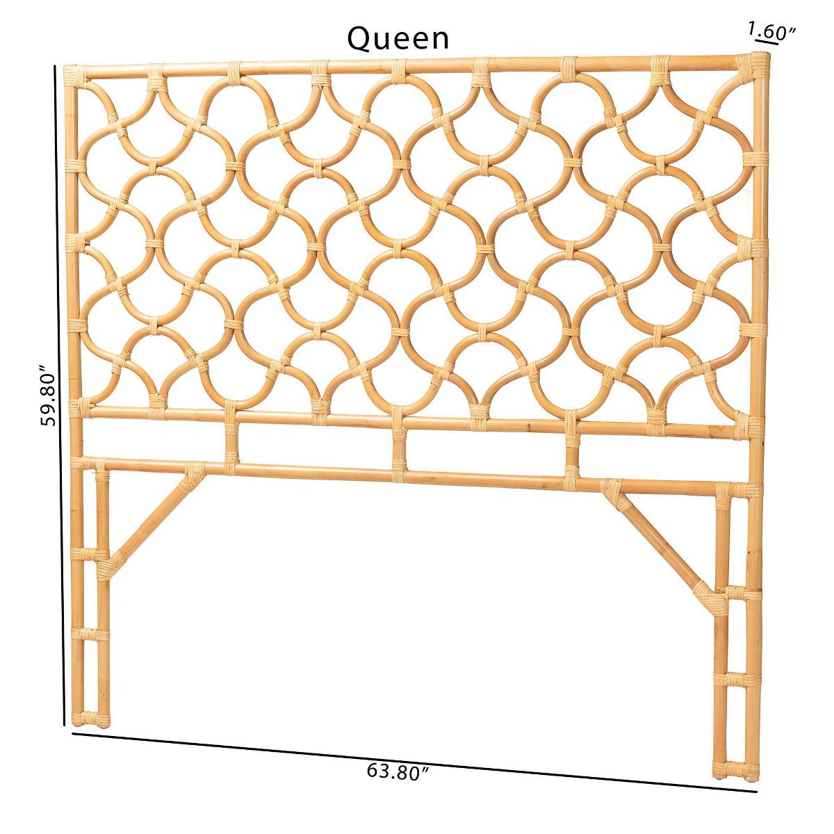 bali & pari Kalcya Rattan Standalone Headboard Light - thumbnail 3