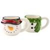 The Lakeside Collection Christmas Characters Stackable Ceramic Mugs Set of 2 - 2 of 3