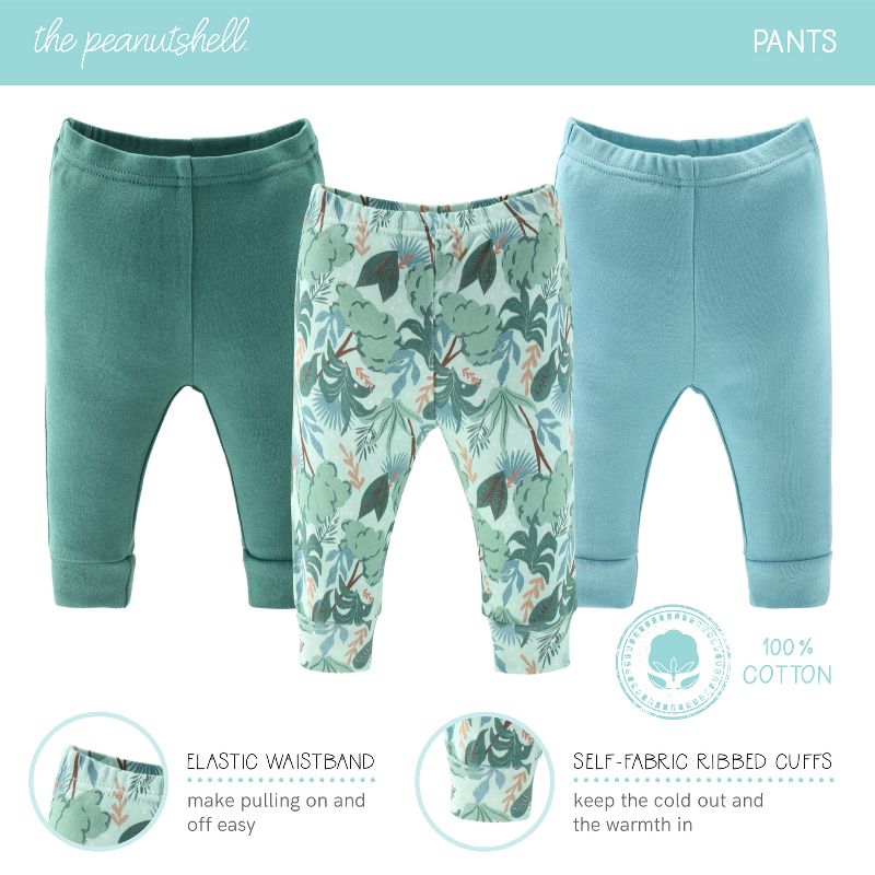 The Peanutshell Wild Jungle 16-Piece Newborn Baby Layette Gift Set in Blue/Green, 0-3 Months, 4 of 8
