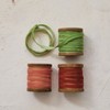 Storied Home Velvet Ribbon with Metallic Edges on Wood Spool, Multicolor, Set of 3 - 2 of 2