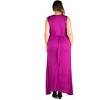 24seven Comfort Apparel Sleeveless Empire Waist Plus Size Maxi Dress - 3 of 4