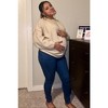 Pinkblush Beige Oversized Crewneck Melange Knit Maternity Sweater - 4 of 4