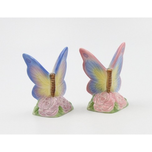 Kevins Gift Shoppe Ceramic Butterfly Salt And Pepper Shakers : Target