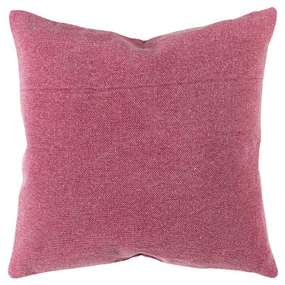 22"x22" Oversize Poly Filled Solid Square Throw Pillow Berry - Rizzy ...