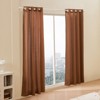 VEVOR Natural Linen Curtains, 52 x 84 inch 2 Panels Set, Grommet Light Filtering Thick Flax Textured Linen Drapes,Privacy Burlap for Living Room,Brown - 2 of 4