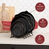 LunaLulinlk 5-Tier Pan Rack Silicone Coated Cookware Organizer for Cast Iron Skillets & Pots, 15.7" Black - 2 of 4