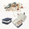 Unique Bargains Women's Travel Portable PU Leather Jewelry Storage Case 2 Pcs - 2 of 4