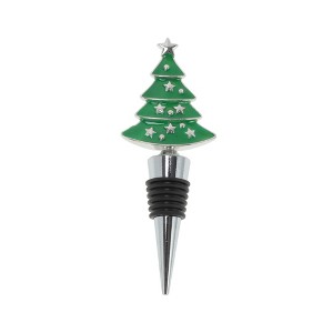 Unique Bargains Star-Topped Christmas Tree Bottle Stopper Zinc Alloy PTR 4.72"x1.73"x0.79" 1 Pc - 1 of 3