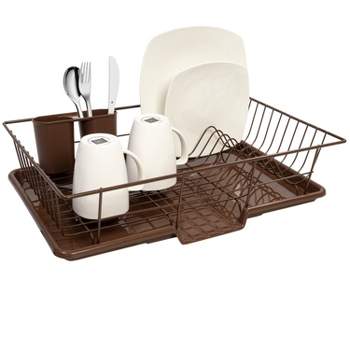 Stylish Sturdy Oil Rubbed Bronze Metal Wire Small Dish Drainer