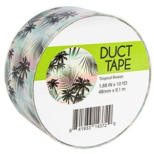 Simply Genius Single Roll Patterned Duct Tape Roll Craft Supplies For Kids & Adults Colored Duct Tape Colors, Tropical Breeze - 1 of 4