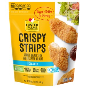 Foster Farms Crispy Chicken Strips - Frozen - 24oz - 1 of 4