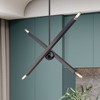 Livex Lighting Monaco 4 - Light Chandelier in  Black Chrome - 4 of 4