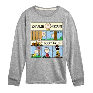 Boys' - Peanuts - Good Grief Comic Long Sleeve Graphic T-Shirt - 1 of 3