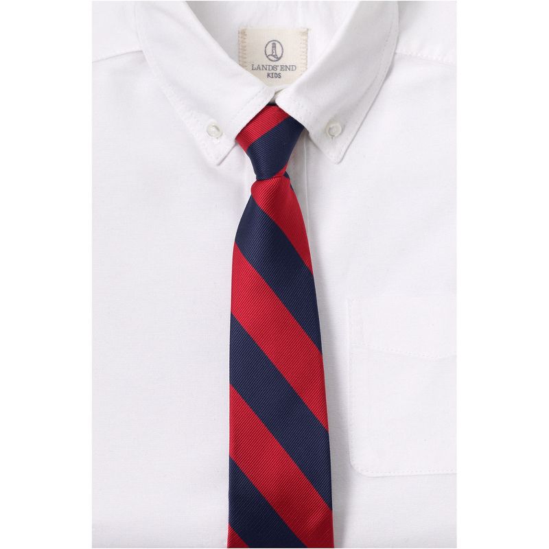 Lands' End School Uniform Men's Stripe To Be Tied Tie, 2 of 3