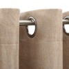 Aghana Digitals Beige Linen-Look Blackout Curtains 2pcs, 55.1x88.6" Grommet Top, 100% Polyester, - 3 of 4